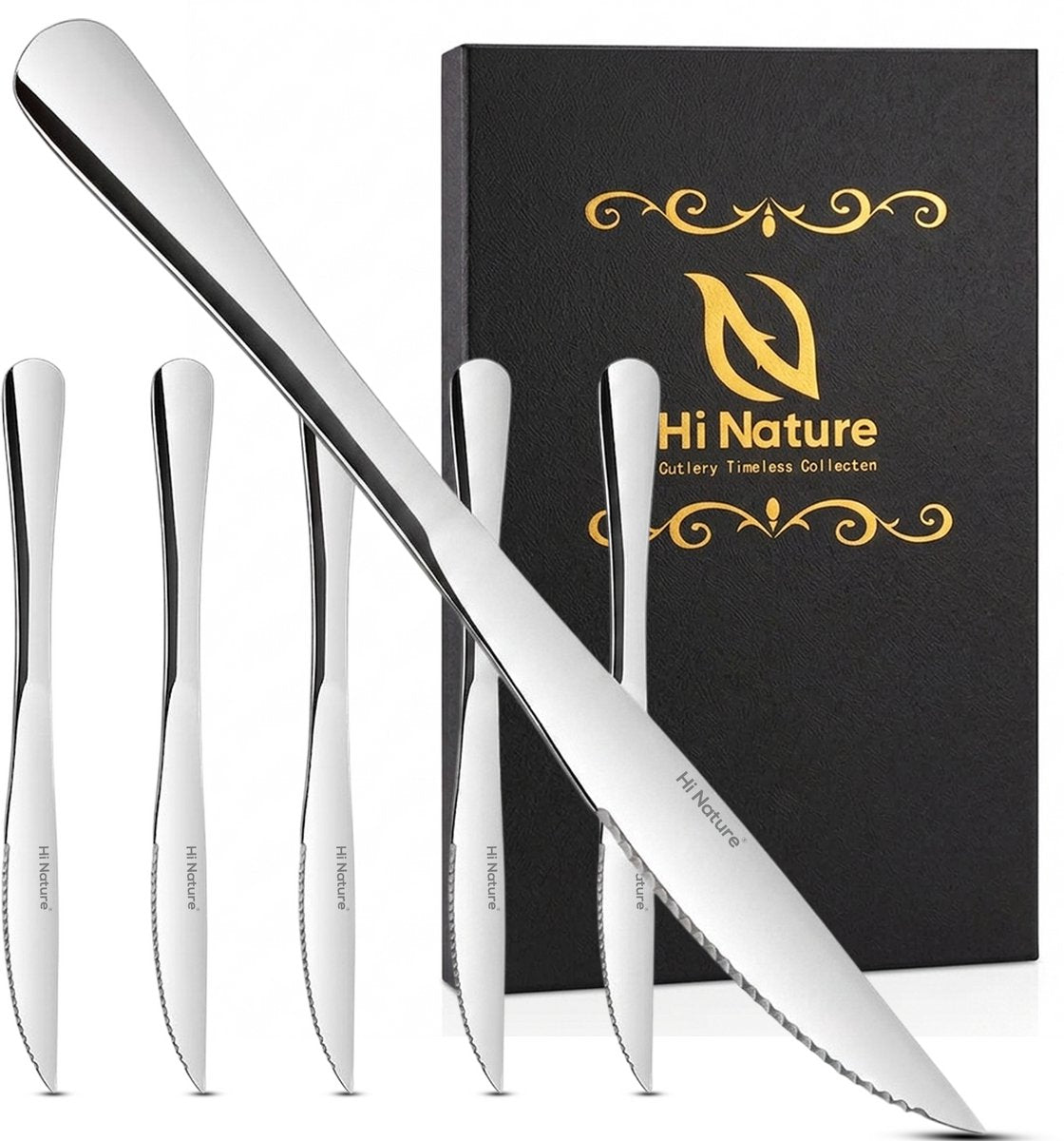 Hi Nature steak knives set of 6 – gift box