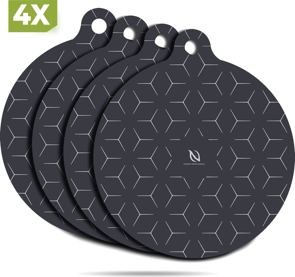 Hi Nature silicone induction hob protector mats set of 4