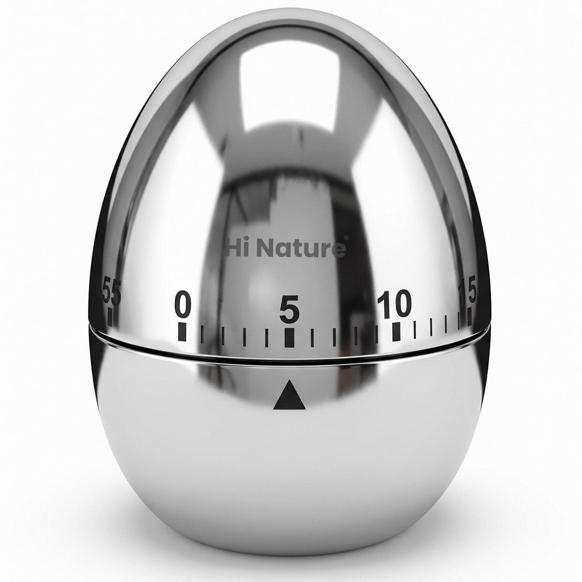 Hi Nature mechanical stainless steel kitchen timer, 60 minutes