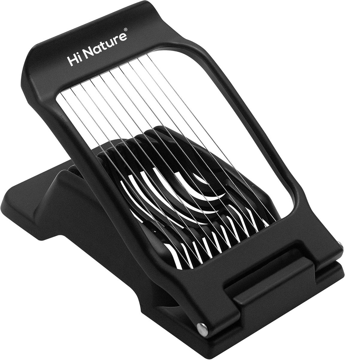 Hi Nature stainless steel egg slicer with aluminium base