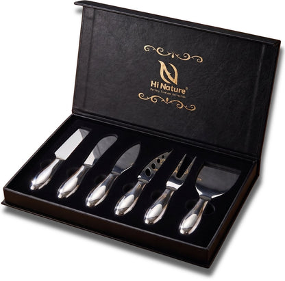 Hi Nature 6-piece stainless steel cheese knife set