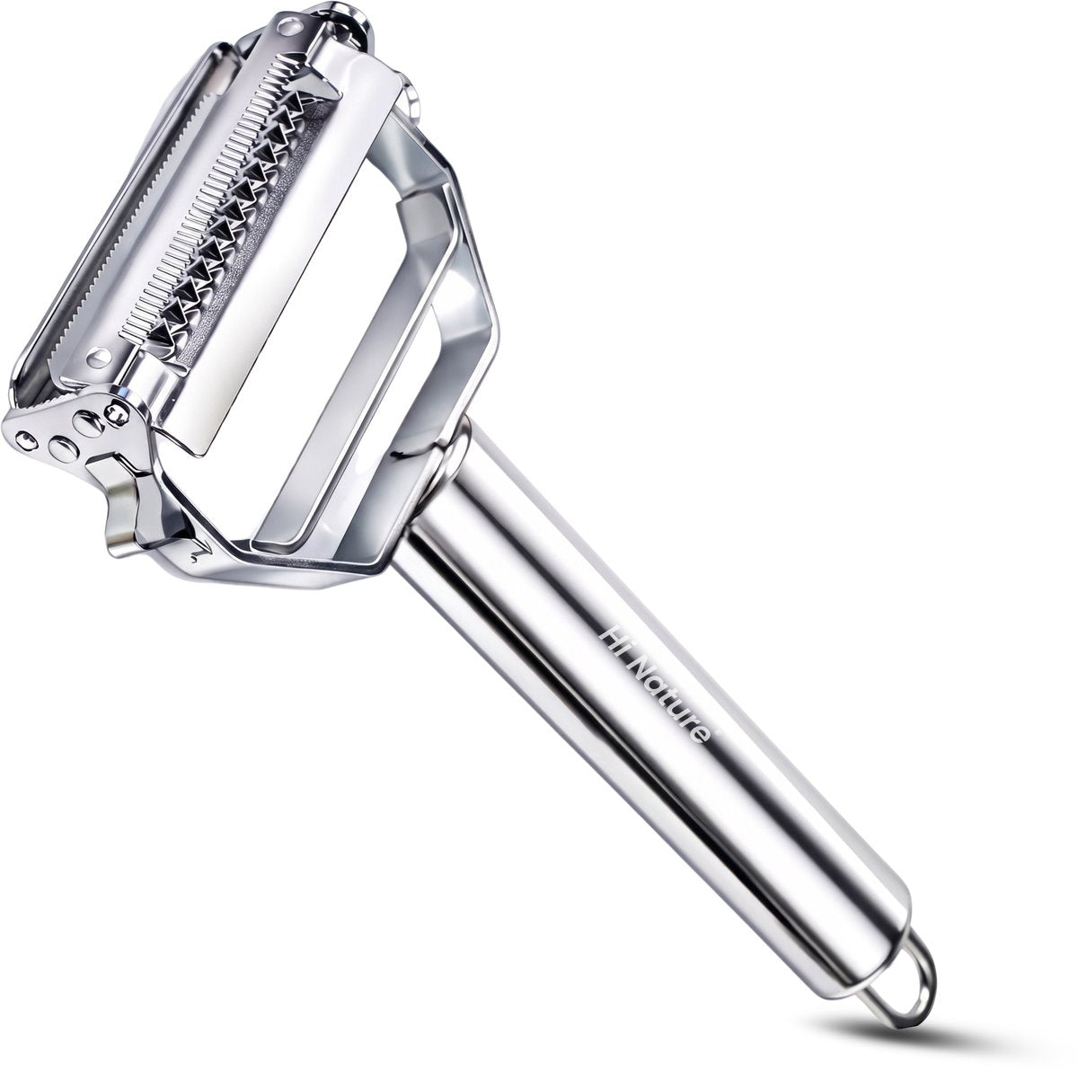 Hi Nature 2-in-1 vegetable peeler and slicer with potato eye remover