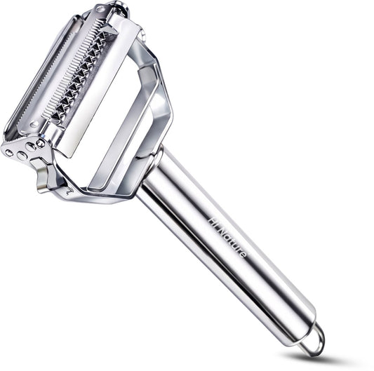 Hi Nature 2-in-1 vegetable peeler and slicer with potato eye remover