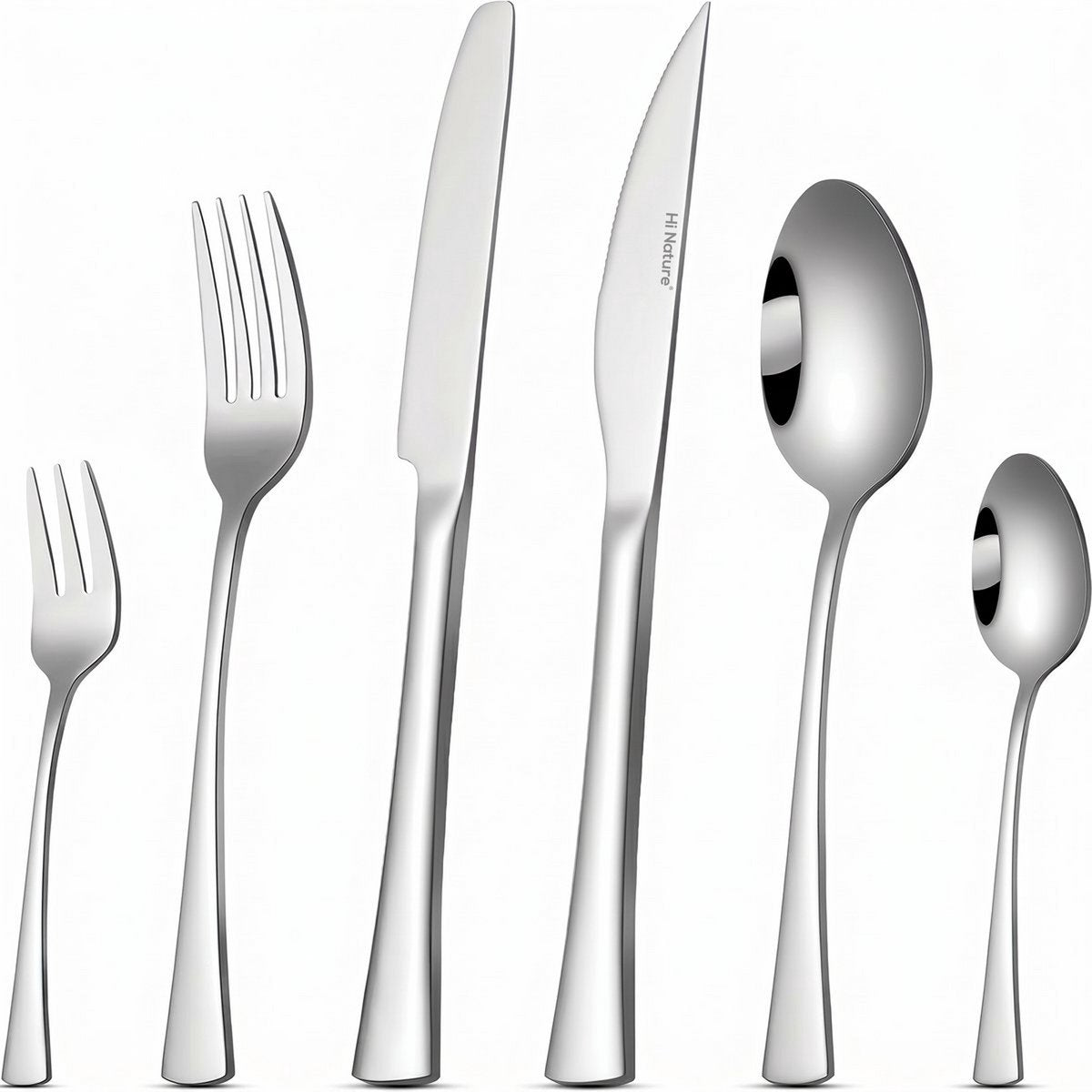Hi Nature 72-piece stainless steel cutlery set for 12
