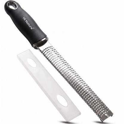 Hi Nature long-handled stainless steel grater and zester