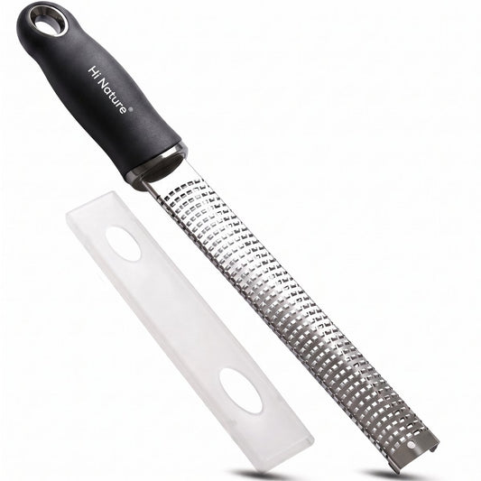 Hi Nature long-handled stainless steel grater and zester