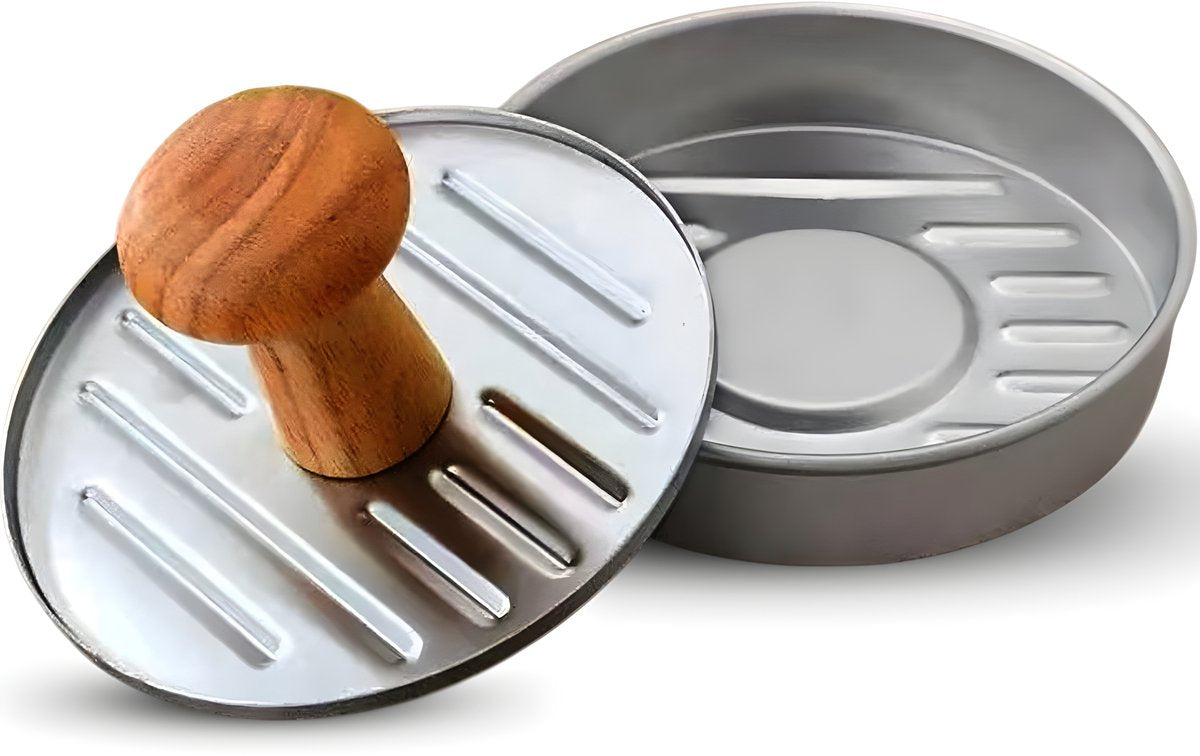 Hi Nature stainless steel smash burger press with non-stick coating