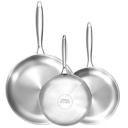 Lot de 3 poêles