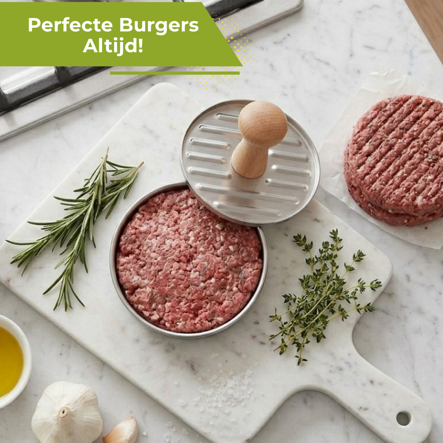 Professionele Hamburgerpers en Hamburgermaker