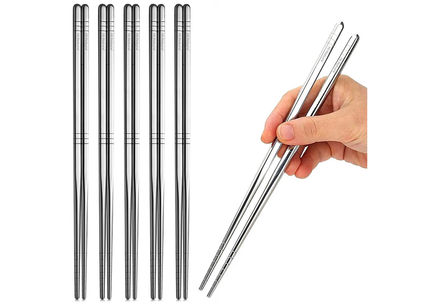 Luxe Chopsticks Set (Zilver)