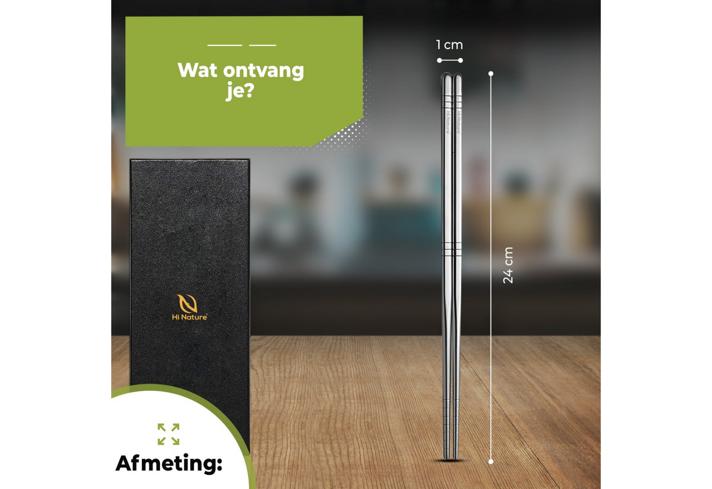 Luxe Chopsticks Set (Zilver)