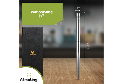 Luxe Chopsticks Set (Zilver)