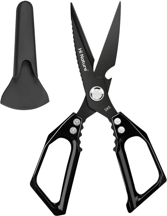 Hi Nature professional kitchen shears with magnetic sheath