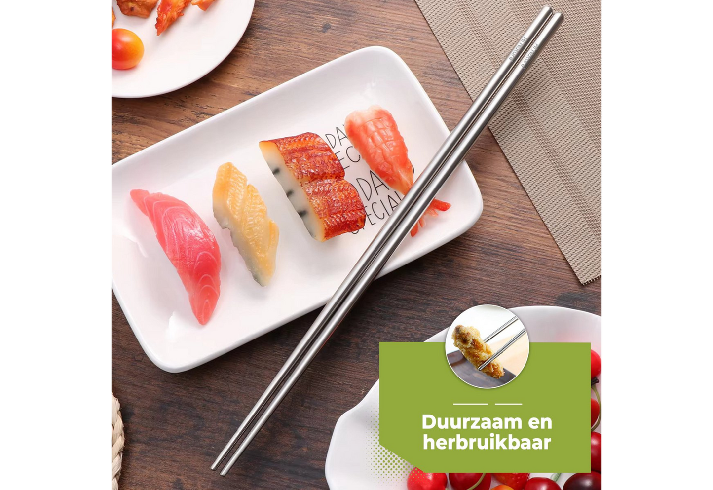 Luxe Chopsticks Set (Zilver)
