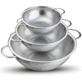 Edelstahl-Seiher-Set, 3-teilig