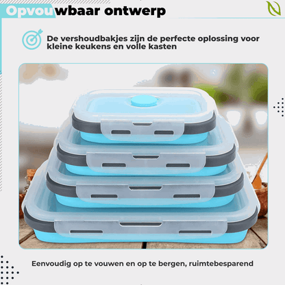 Vershoudbakjes set 4 stuks