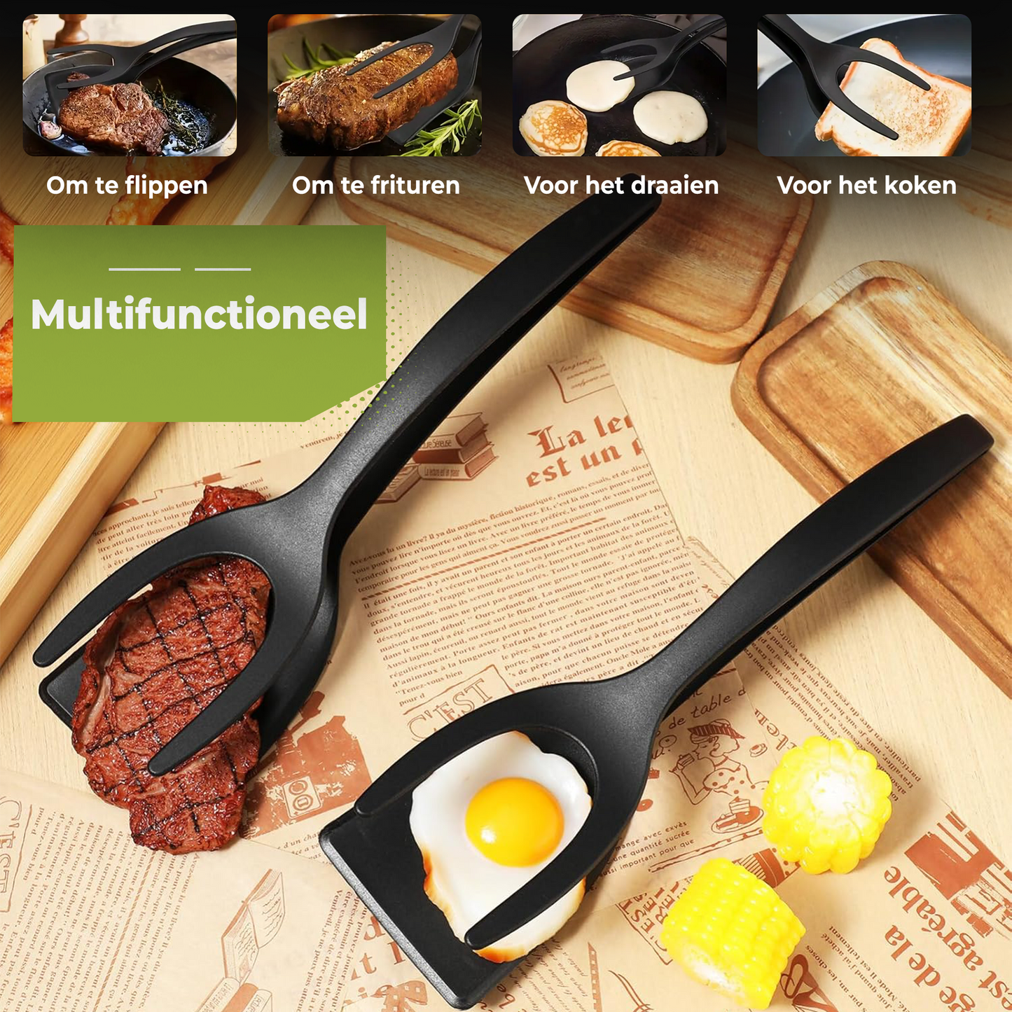 Multifunctionele Spatel Tang 2 in 1