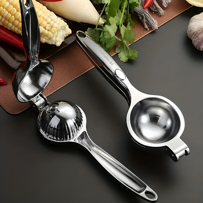 Hi Nature silver lemon squeezer – juice yield detail