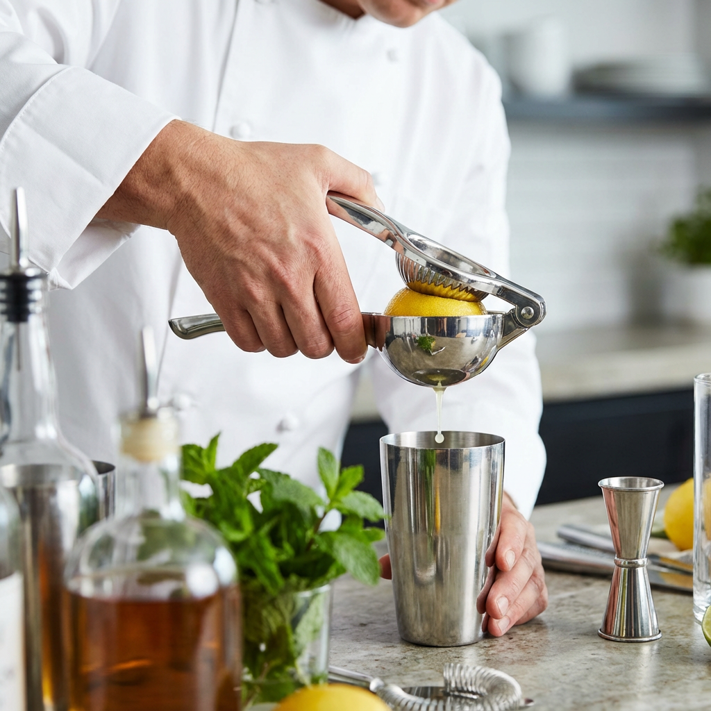 Hi Nature lemon squeezer used for cocktails