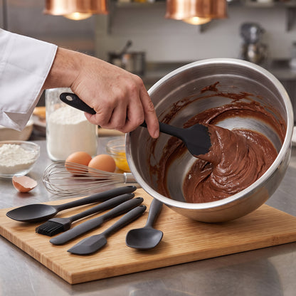 Hi Nature silicone spatula set of 6 – heat-resistant to 260°C
