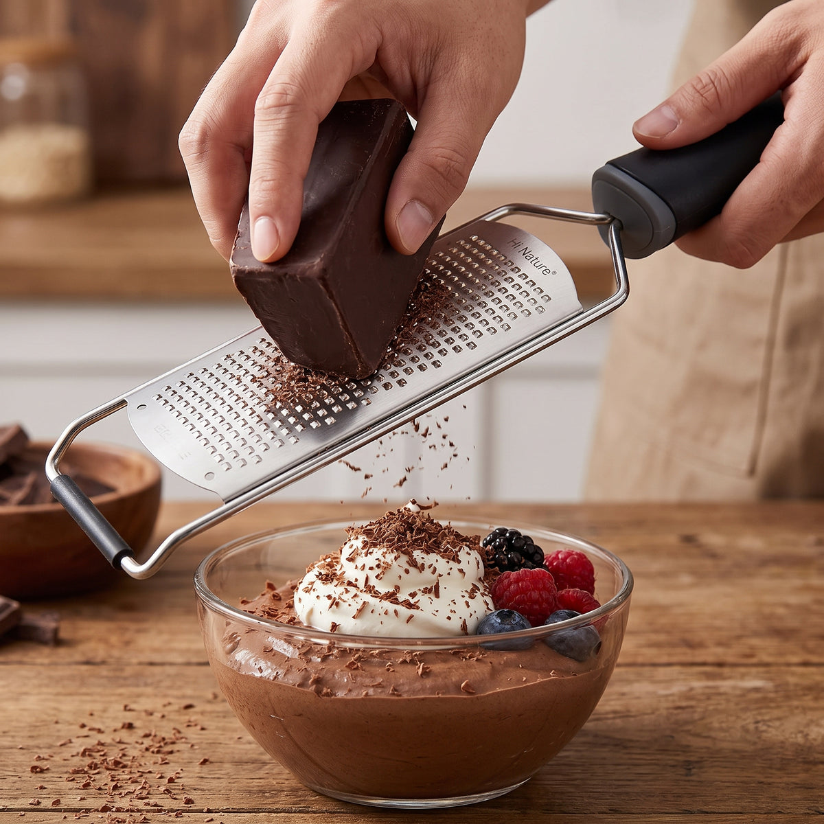 Hi Nature grater zester – grating parmesan