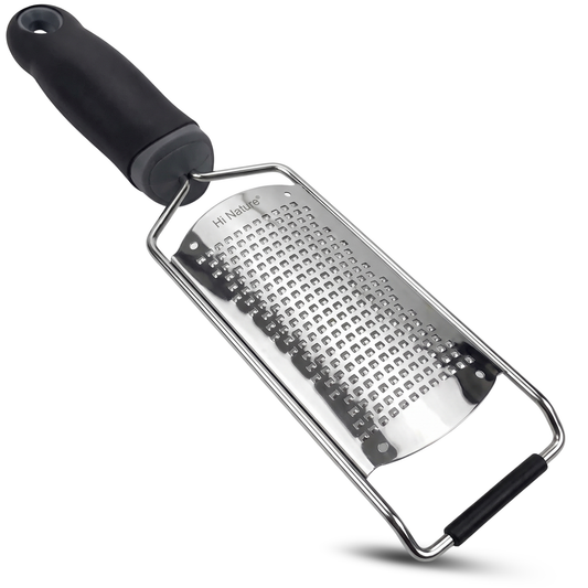 Hi Nature 18/10 stainless steel grater and zester with wide 70mm surface