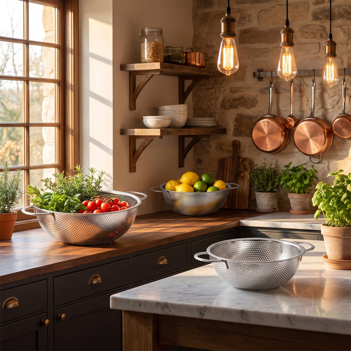 Hi Nature colander set of 3 – draining pasta