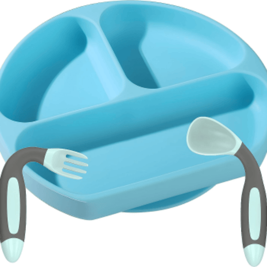 Babybordje set met zuignap inclusief bestek