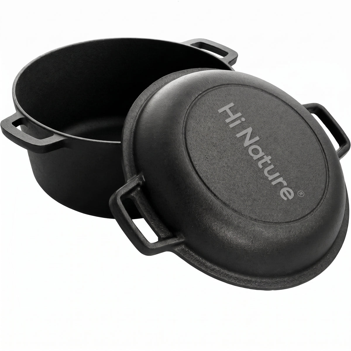 Hi Nature cast iron Dutch oven – interior detail