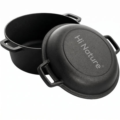 Hi Nature cast iron Dutch oven – interior detail