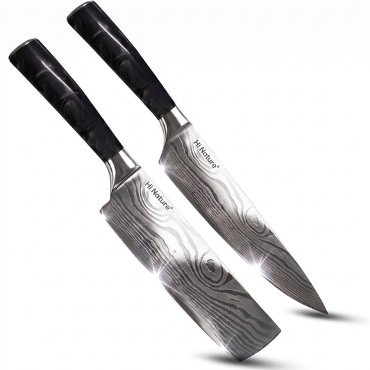 Set de cuchillo de chef y nakiri japonés