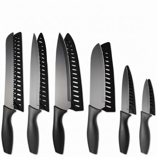 Set de cuchillos de cocina, 6 piezas
