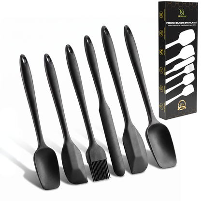 Hi Nature silicone spatula set of 6 – all pieces