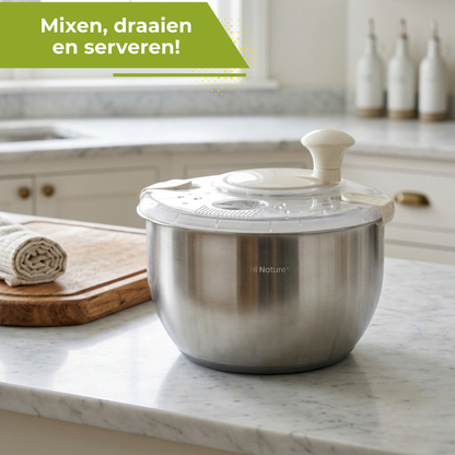 Slacentrifuge - Rotare Salade Spinner - RVS
