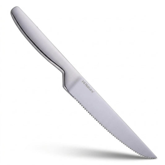 Hi Nature 4-piece steak knife set in hardened steel